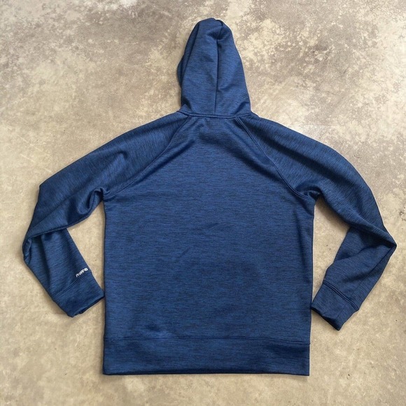 Spyder Sweatshirt Mens Size Medium Blue Tech Fleece Pullover Hoodie ProwB - Picture 9 of 11